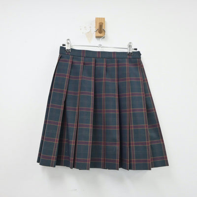 【中古】大阪府 日根野高等学校 女子制服 2点（ニットベスト・スカート）sf015579