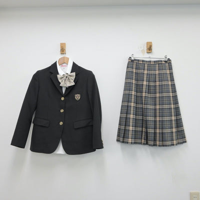 【中古】大阪府 大商学園高等学校 女子制服 4点（ブレザー・シャツ・スカート）sf015581