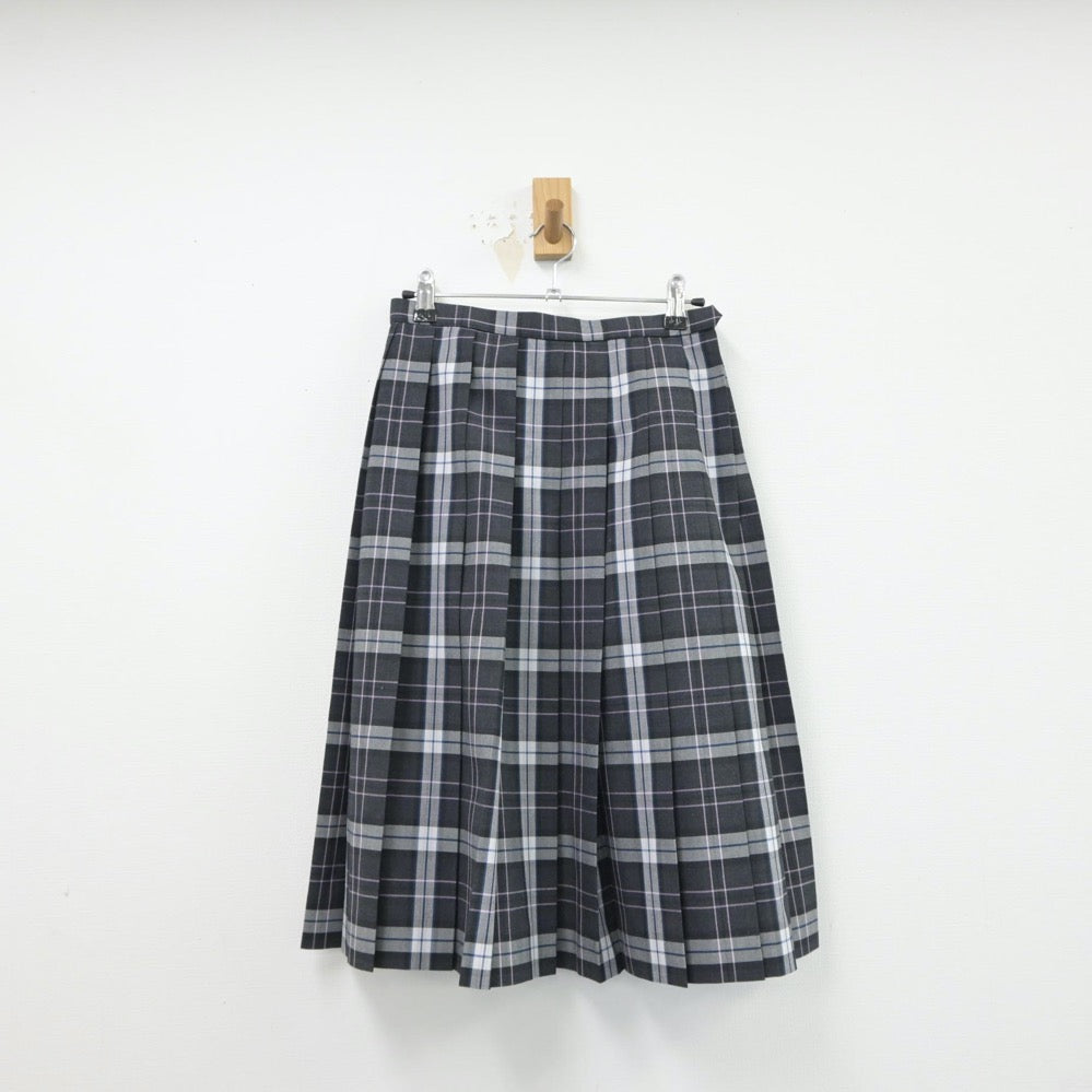 【中古】大阪府 大商学園高等学校 女子制服 5点（シャツ・ニットベスト・スカート）sf015582