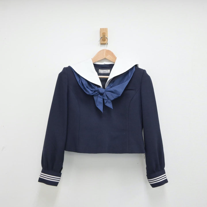 【中古】栃木県 栃木女子高等学校 女子制服 3点（セーラー服・スカート）sf015586