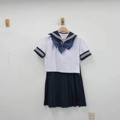 【中古】栃木県 栃木女子高等学校 女子制服 4点（セーラー服・スカート）sf015587