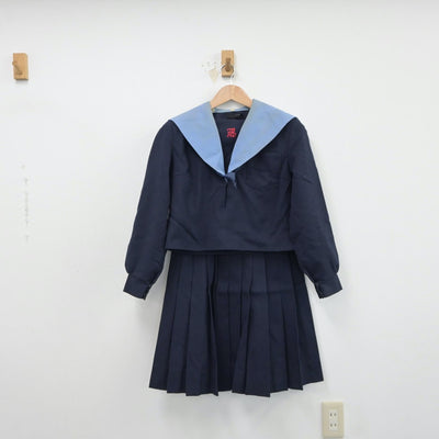 【中古】大阪府 宮山台中学校 女子制服 3点（セーラー服・スカート・スカート）sf015589