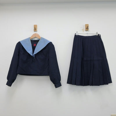 【中古】大阪府 宮山台中学校 女子制服 3点（セーラー服・スカート・スカート）sf015589