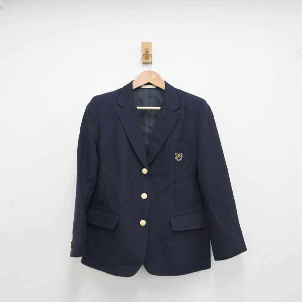 【中古】大阪府 成美高等学校 女子制服 3点（ブレザー・スカート）sf015590