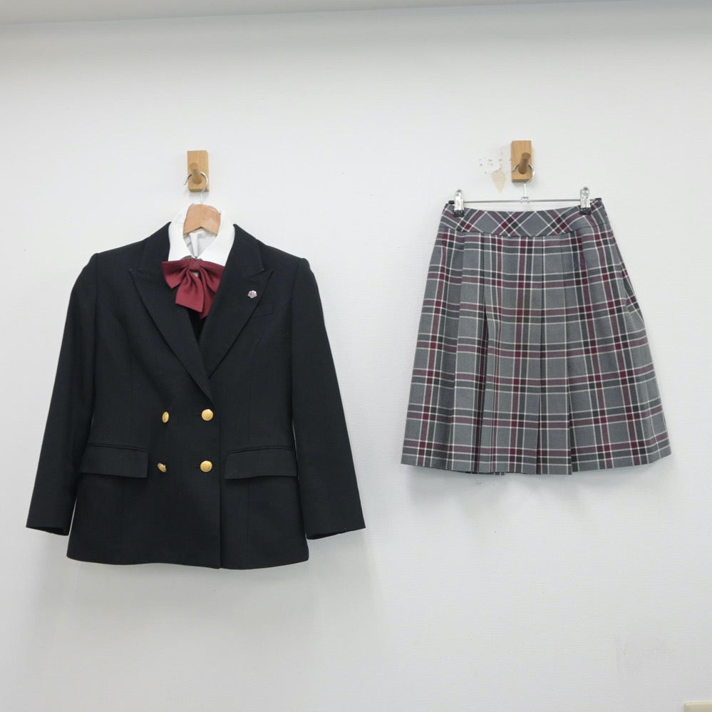 中古制服】京都府 京都外大西高等学校 女子制服 7点（ブレザー・シャツ・ニット・スカート）sf015594【リサイクル学生服】 | 中古制服通販パレイド