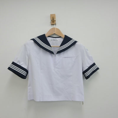 【中古】栃木県 栃木女子高等学校 女子制服 3点（セーラー服・ニット）sf015598