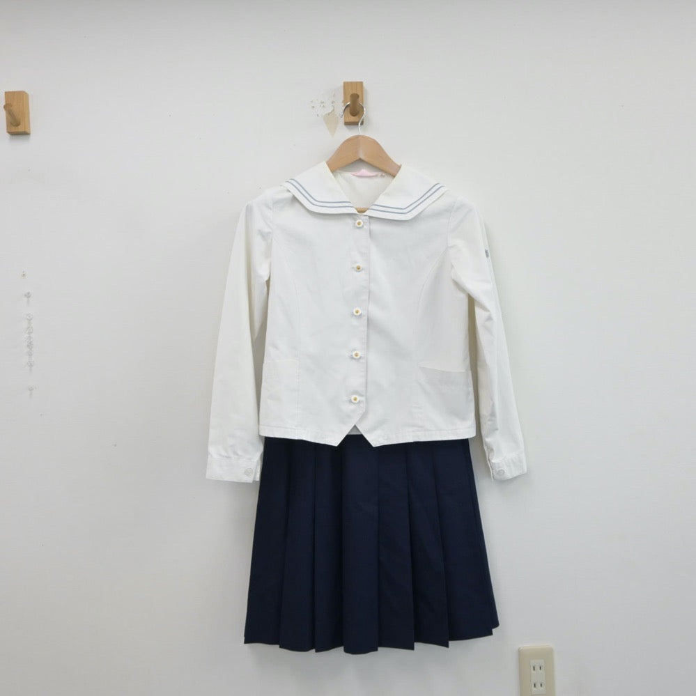 【中古】愛知県 半田東高等学校 女子制服 3点（ブレザー・シャツ・スカート）sf015604