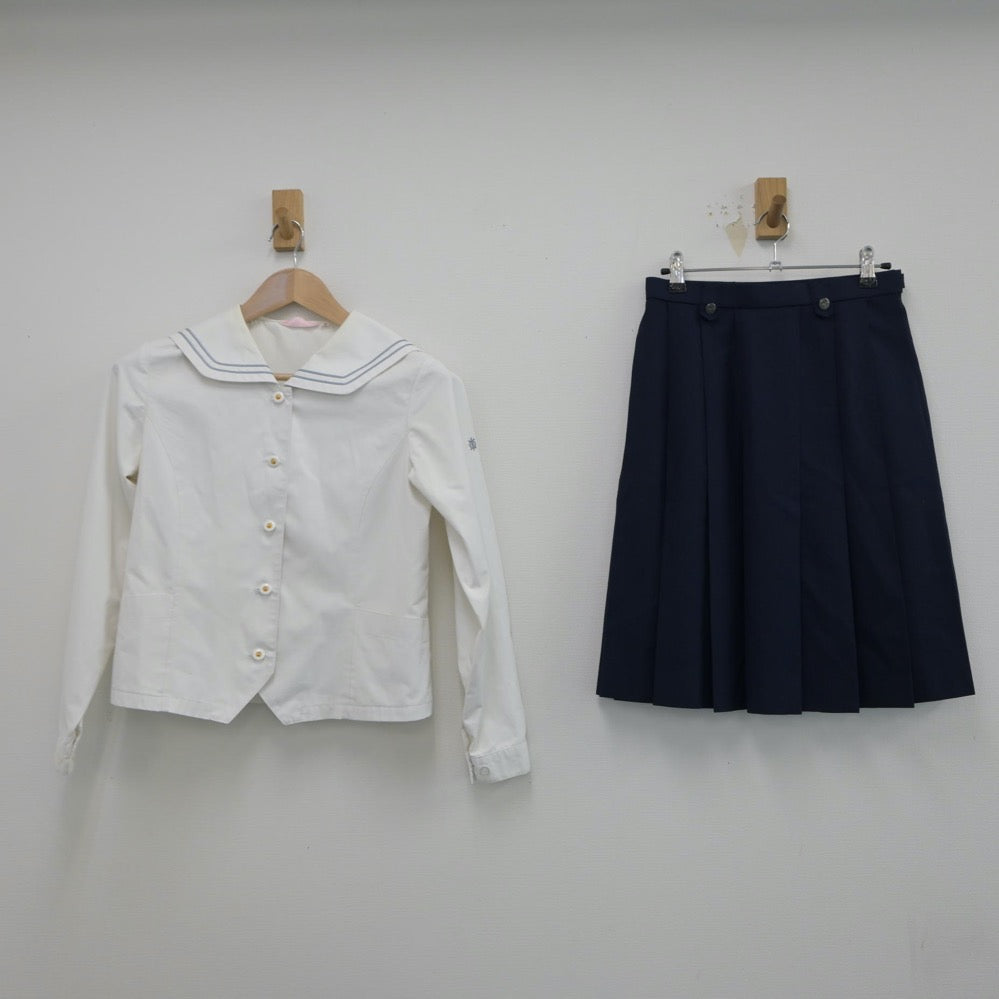 【中古】愛知県 半田東高等学校 女子制服 3点（ブレザー・シャツ・スカート）sf015604