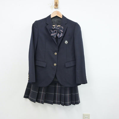 【中古】京都府 城南菱創高等学校 女子制服 3点（ブレザー・スカート）sf015617