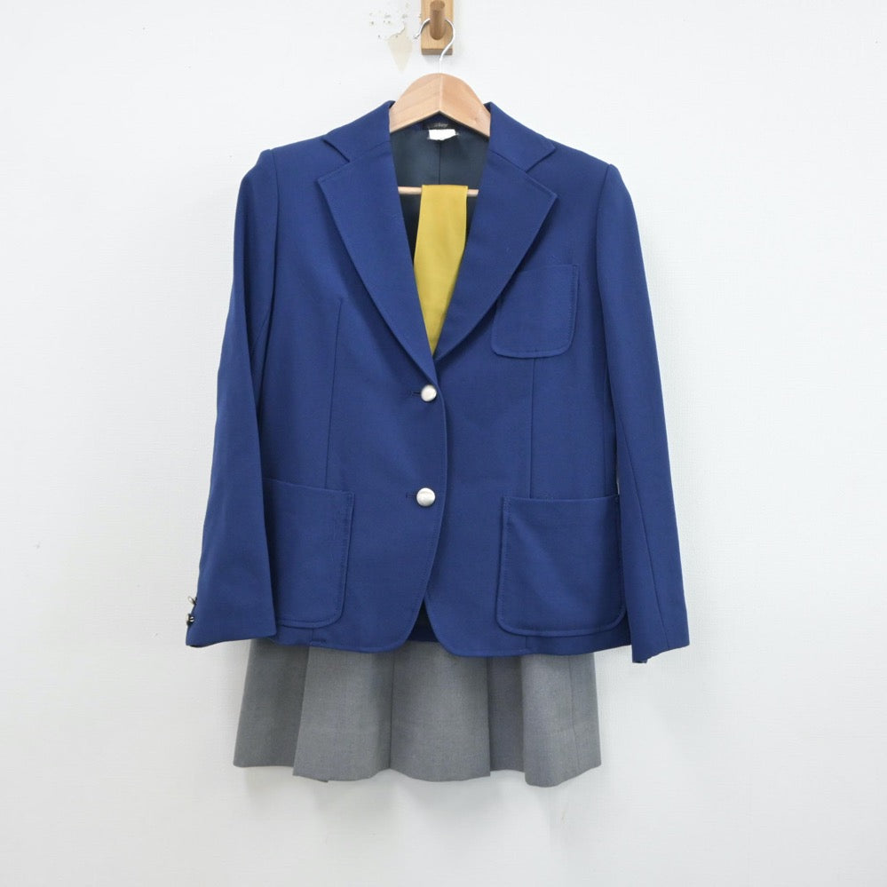 【中古】東京都 国際基督教大学高等学校 女子制服 3点（ブレザー・スカート）sf015621