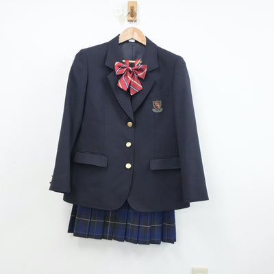 【中古】茨城県 第一学院高等学校 女子制服 4点（ブレザー・スカート）sf015622