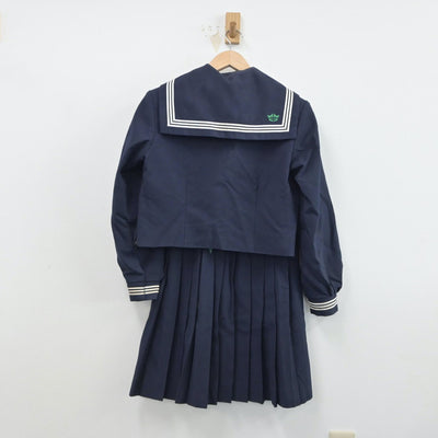 【中古】茨城県 総和北中学校 女子制服 3点（セーラー服・スカート）sf015649