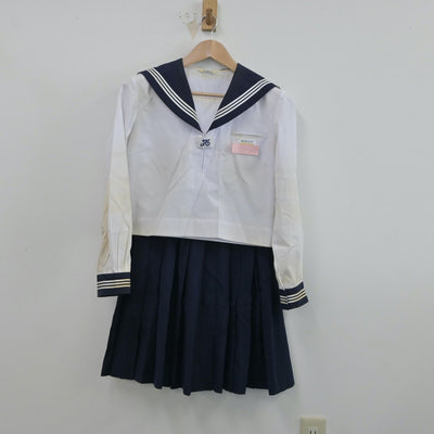 【中古】茨城県 総和北中学校 女子制服 2点（セーラー服・スカート）sf015650