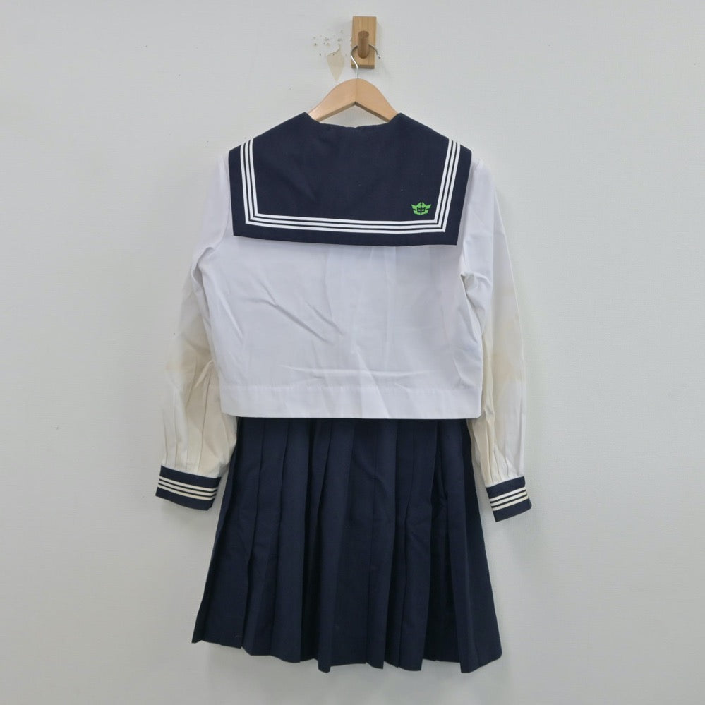 【中古】茨城県 総和北中学校 女子制服 2点（セーラー服・スカート）sf015650