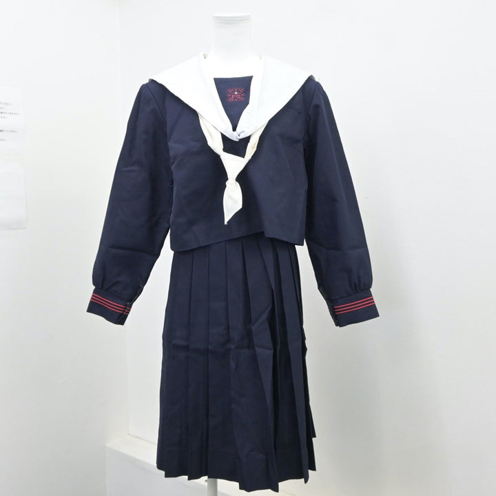 中古制服】大阪府 プール学院中学校・高等学校 女子制服 5点（セーラー服・ニット・スカート）sf015651【リサイクル学生服】 | 中古制服 通販パレイド