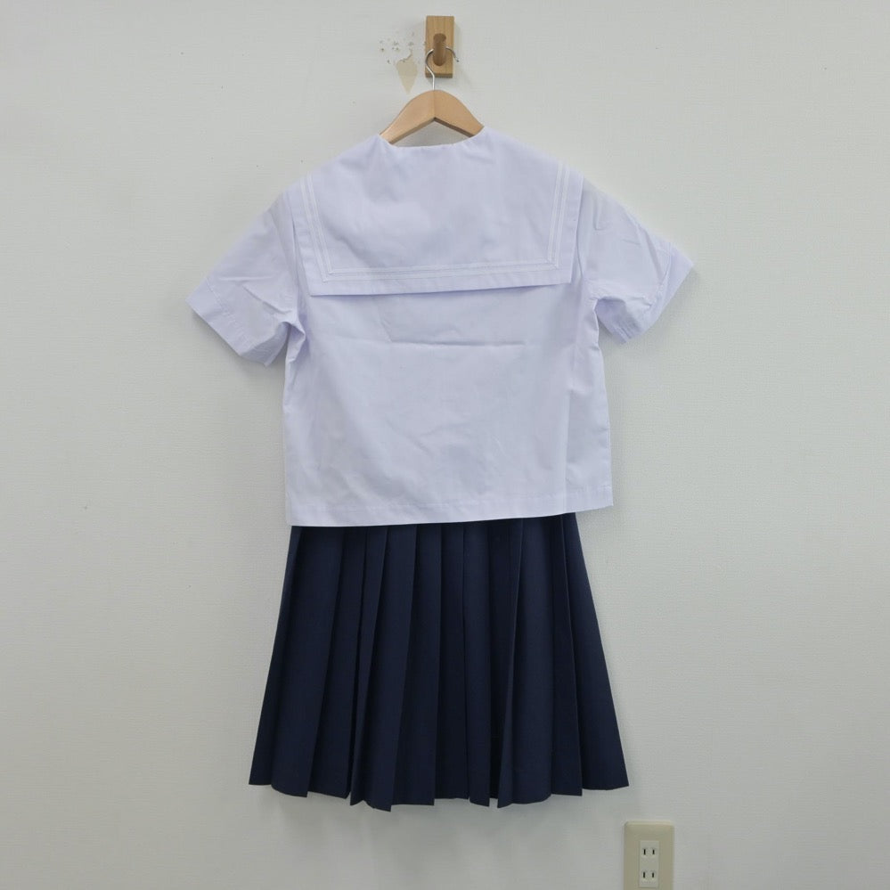 【中古】山口県 小郡中学校 女子制服 2点（セーラー服・スカート）sf015660