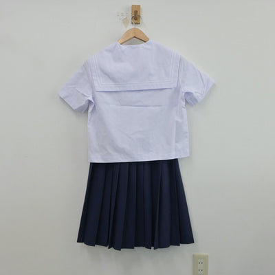 【中古】山口県 小郡中学校 女子制服 2点（セーラー服・スカート）sf015660