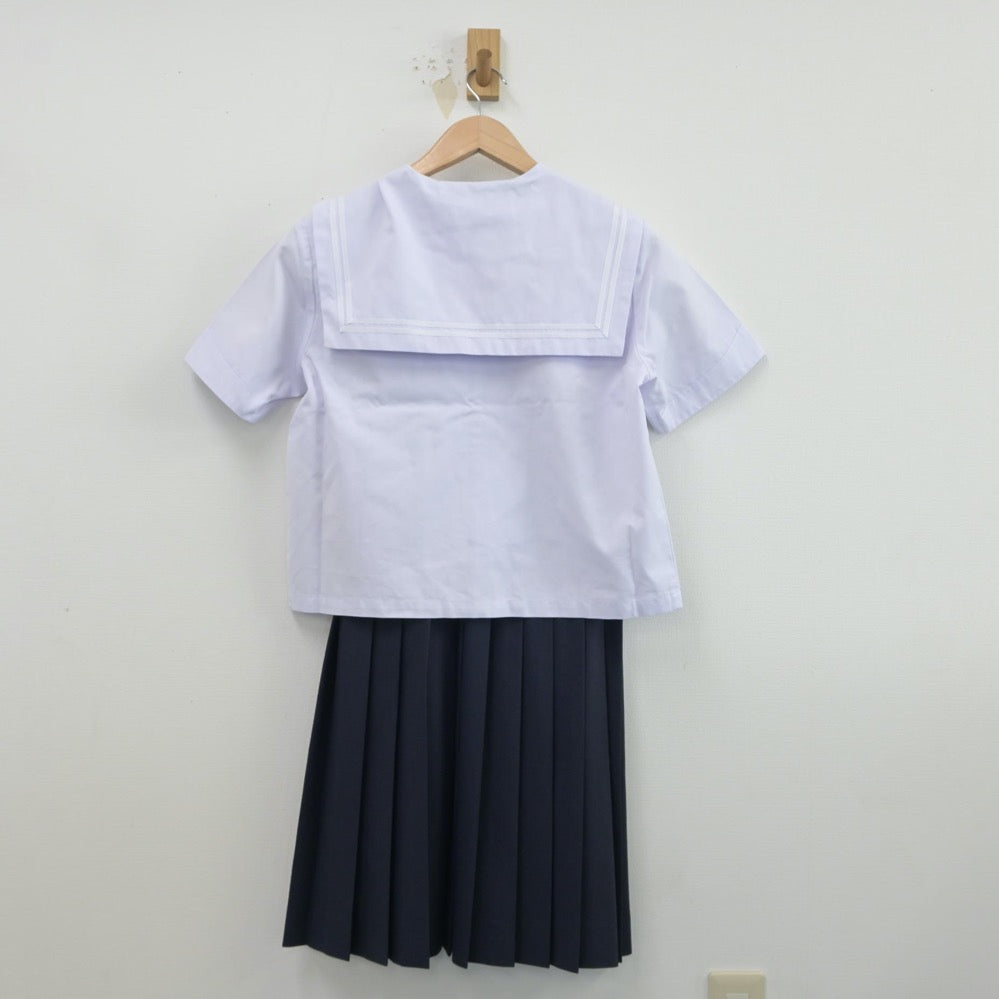 【中古】山口県 小郡中学校 女子制服 2点（セーラー服・スカート）sf015661