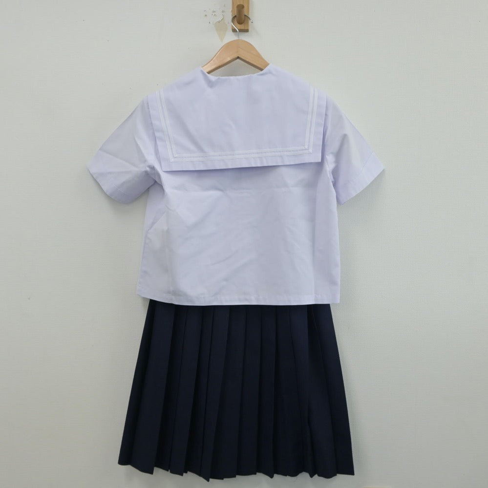 【中古】山口県 小郡中学校 女子制服 2点（セーラー服・スカート）sf015662