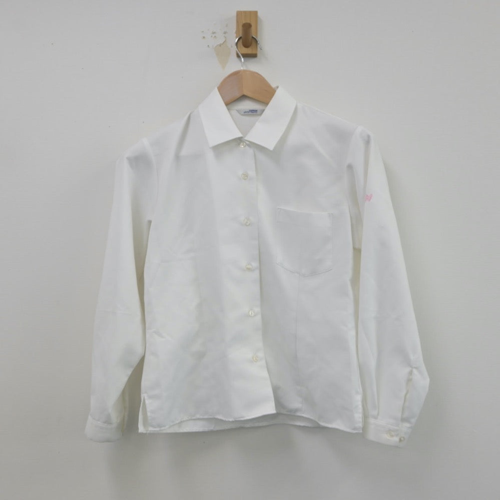 【中古】東京都 日本大学豊山女子高等学校 女子制服 2点（シャツ・ニット）sf015669