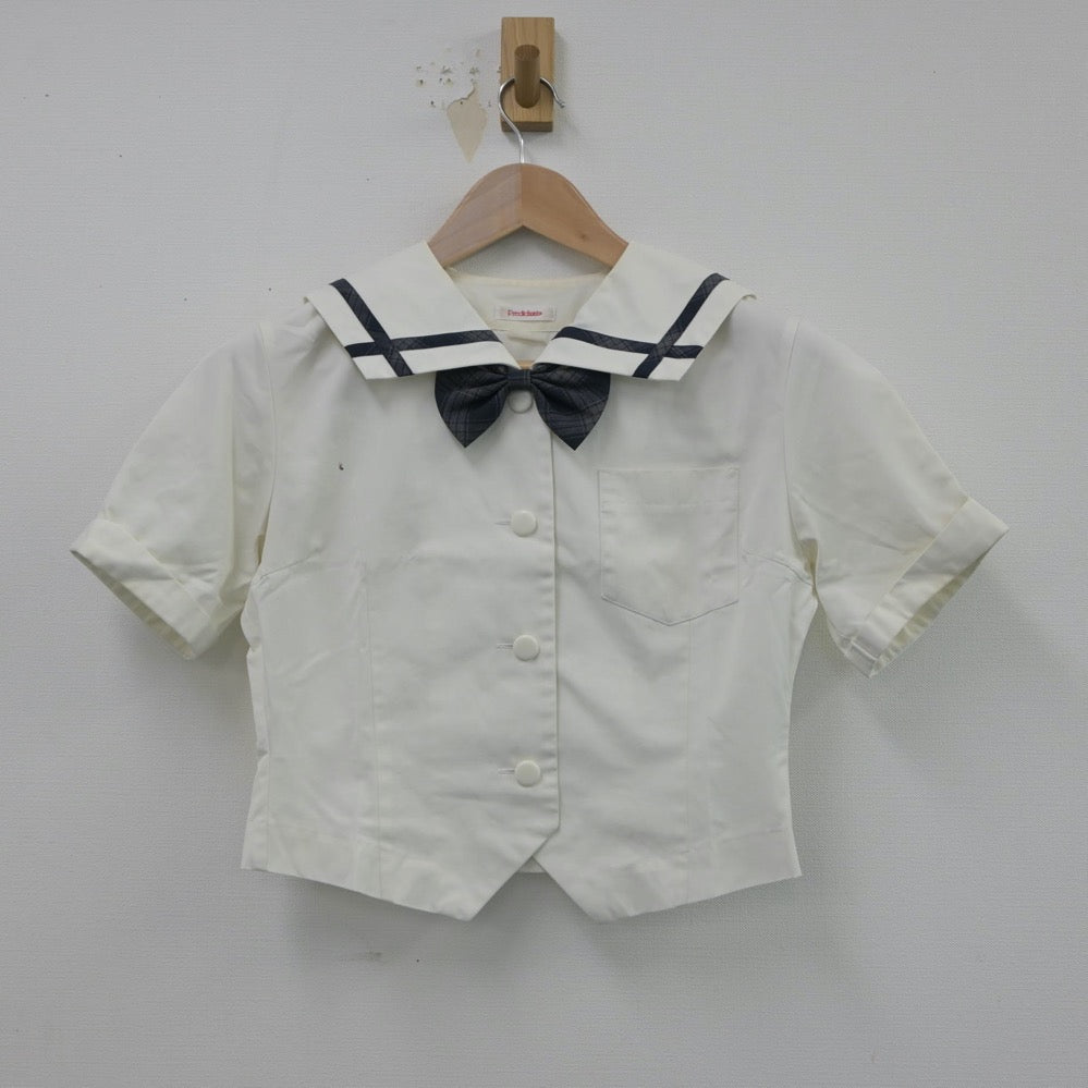 【中古】岡山県 岡山南高等学校 女子制服 3点（セーラー服）sf015672