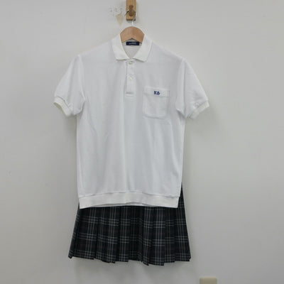 【中古】兵庫県 川西中学校 女子制服 2点（シャツ・スカート）sf015676