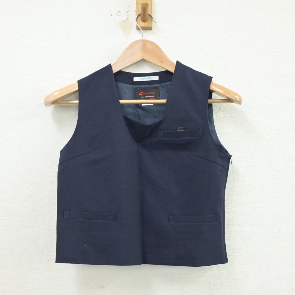 【中古】兵庫県 魚崎中学校 女子制服 2点（ブレザー・ベスト）sf015683