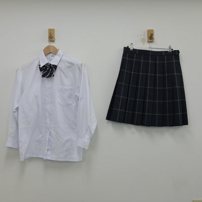 【中古】東京都 駒澤大学高等学校 女子制服 5点（ブレザー・シャツ・ニット・スカート）sf015685