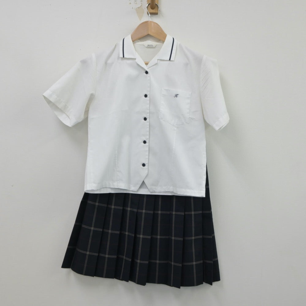 中古制服】東京都 駒澤大学高等学校 女子制服 3点（シャツ・ニットベスト・スカート）sf015686【リサイクル学生服】 | 中古制服通販パレイド