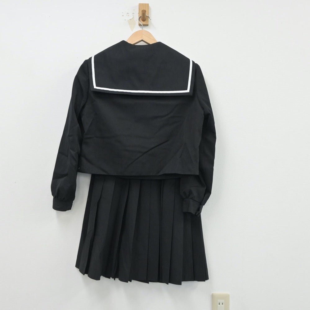 【中古】愛媛県 城南中学校 女子制服 3点（セーラー服・スカート）sf015688