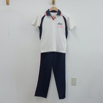 【中古】愛媛県 城南中学校 女子制服 2点（体操服 上・ジャージ 下）sf015692