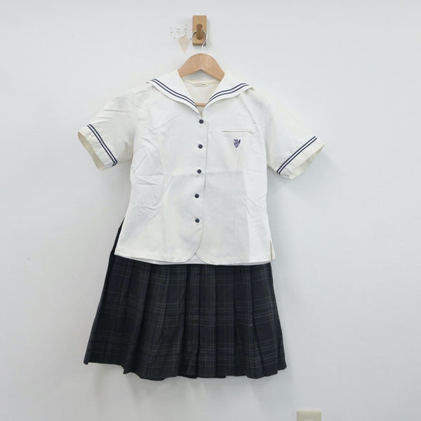 中古制服】愛媛県 聖カタリナ学園高等学校 女子制服 2点（セーラー服・スカート）sf015695【リサイクル学生服】 | 中古制服通販パレイド