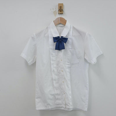 【中古】愛媛県 宇和島東高等学校 女子制服 3点（シャツ・ニットベスト）sf015699