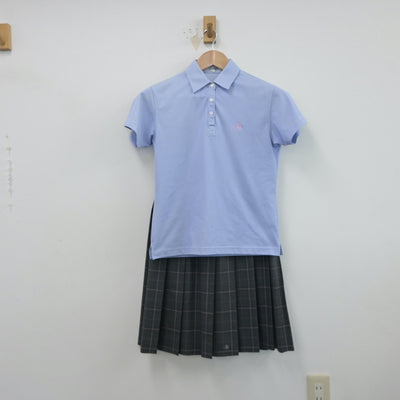 【中古】神奈川県 日本大学藤沢中学校 女子制服 3点（シャツ・スカート）sf015715