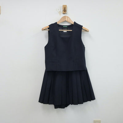 【中古】神奈川県 東野中学校 女子制服 5点（ブレザー・ベスト・スカート）sf015716