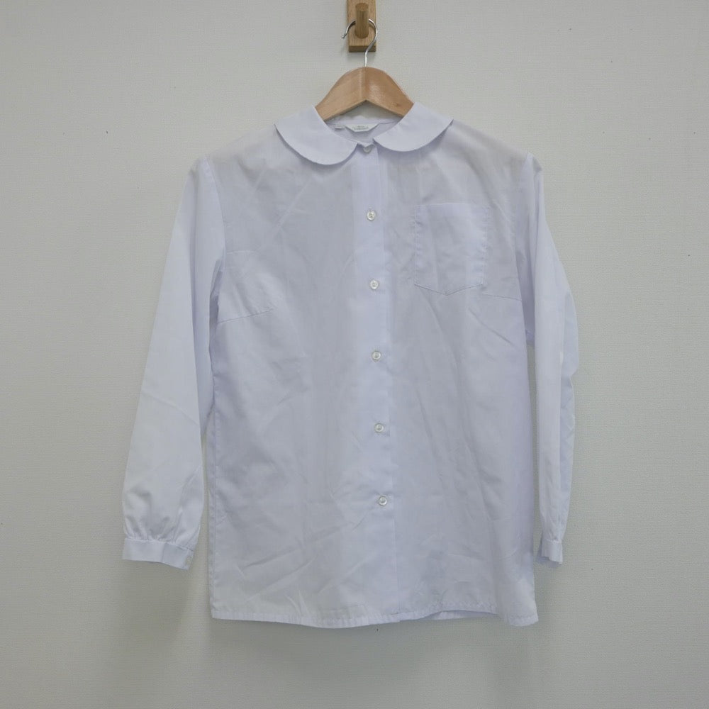 【中古】広島県 二葉中学校 女子制服 2点（シャツ・ジャンパースカート）sf015723