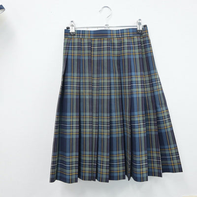 【中古】愛媛県 伊予高等学校 女子制服 3点（シャツ・ニットベスト・スカート）sf015735