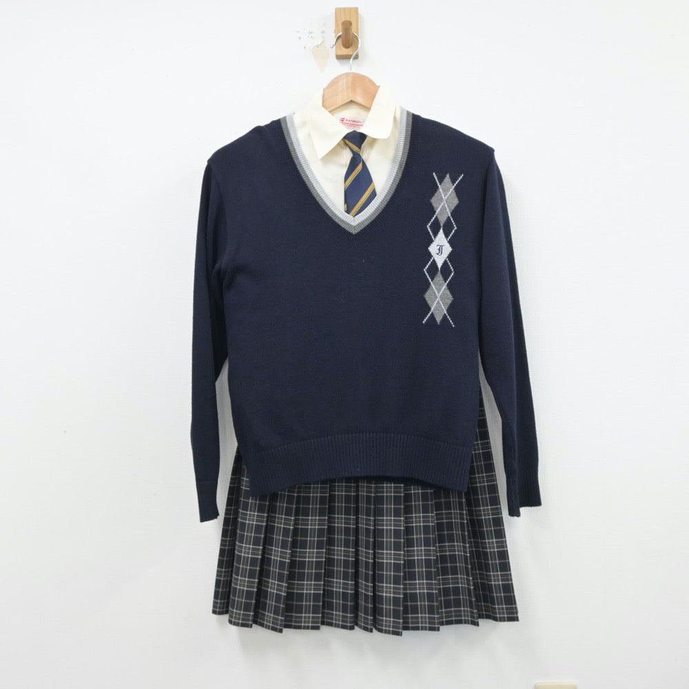 中古制服】愛媛県 伊予高等学校 女子制服 5点（ブレザー・シャツ・ニット・スカート）sf015736【リサイクル学生服】 | 中古制服通販パレイド