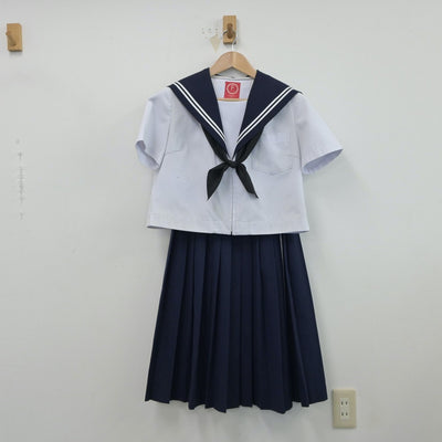 【中古】愛知県 城東中学校 女子制服 3点（セーラー服・スカート）sf015742