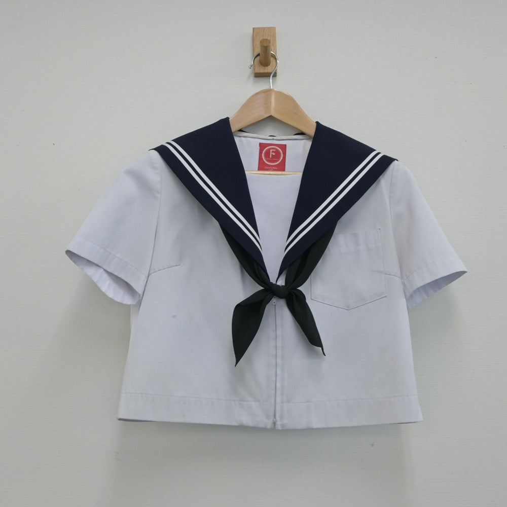 【中古】愛知県 城東中学校 女子制服 3点（セーラー服・スカート）sf015742