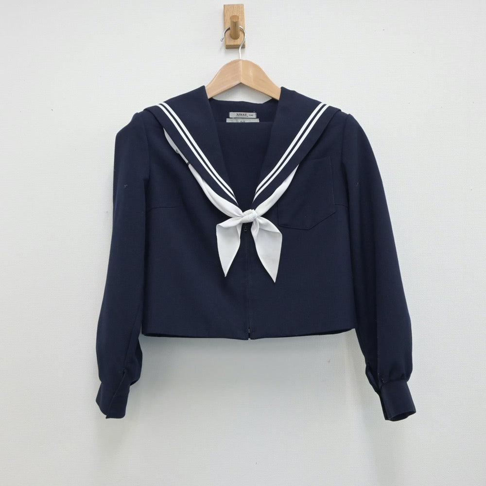 【中古】愛知県 城東中学校 女子制服 3点（セーラー服・スカート）sf015744