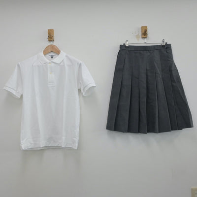 【中古】兵庫県 須磨学園高等学校 女子制服 4点（シャツ・ニットベスト・スカート）sf015760