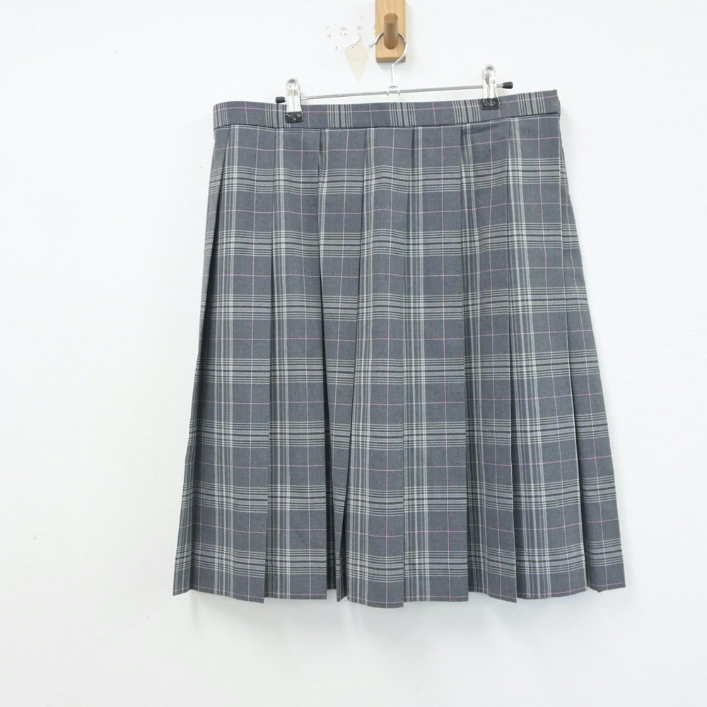 【中古】群馬県 群馬県立大間々高等学校 女子制服 2点（シャツ・スカート）sf015764