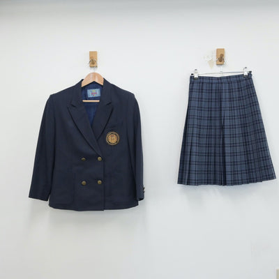 【中古】和歌山県 私立初芝橋本高等学校 女子制服 2点（ブレザー・スカート）sf015770