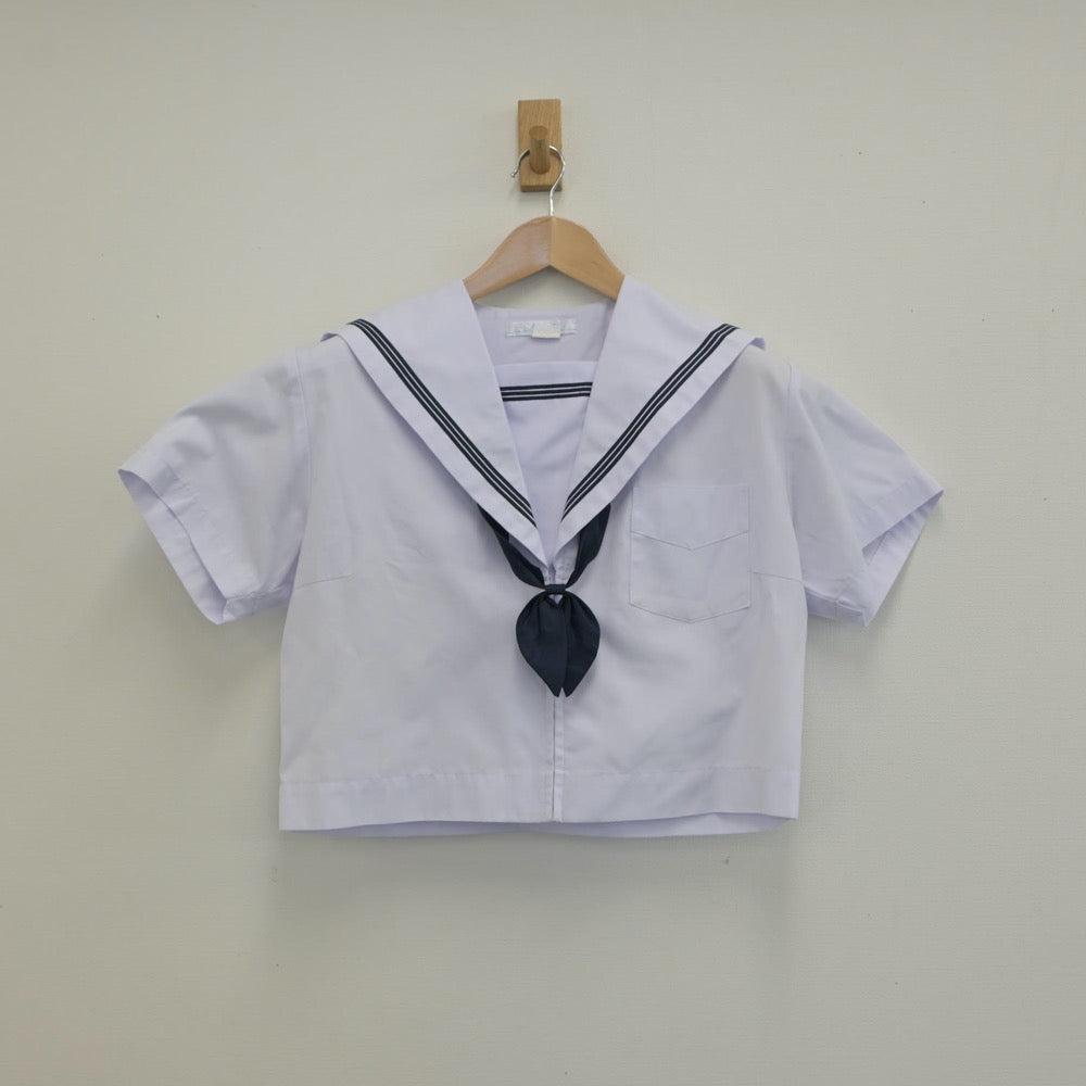 【中古】大阪府 泉佐野市立佐野中学校 女子制服 3点（セーラー服・スカート）sf015781