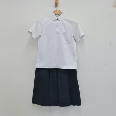 【中古】兵庫県 西宮市立西宮東高等学校 女子制服 3点（シャツ・スカート）sf015785