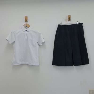 【中古】兵庫県 西宮市立西宮東高等学校 女子制服 3点（シャツ・スカート）sf015785