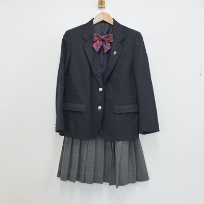 【中古】東京都 北区立飛鳥中学校 女子制服 3点（ブレザー・スカート）sf015787