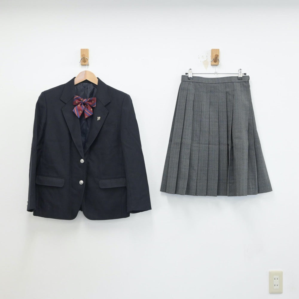 【中古】東京都 北区立飛鳥中学校 女子制服 3点（ブレザー・スカート）sf015787