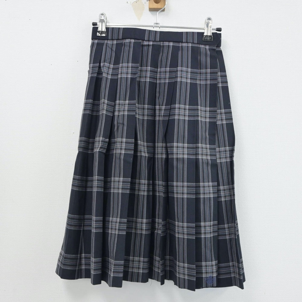 【中古】兵庫県 兵庫県立明石南高等学校 女子制服 2点（ニットベスト・スカート）sf015788